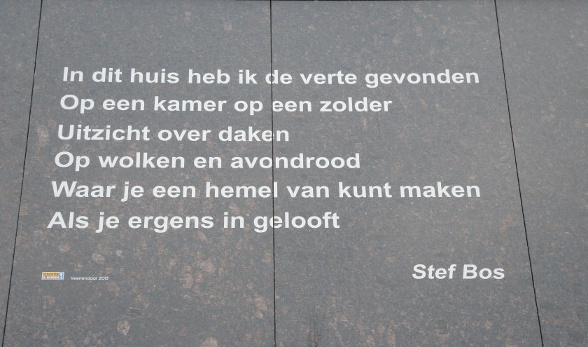 Goede Geen gedicht middelbare scholier Veenendaal op muur | De Rijnpost CP-91
