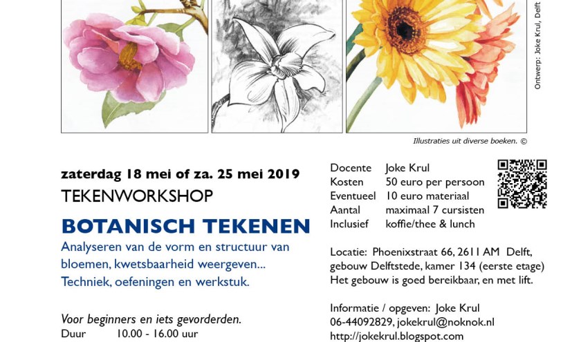 Verbazingwekkend Workshop Botanisch tekenen | Delftse Post FD-35